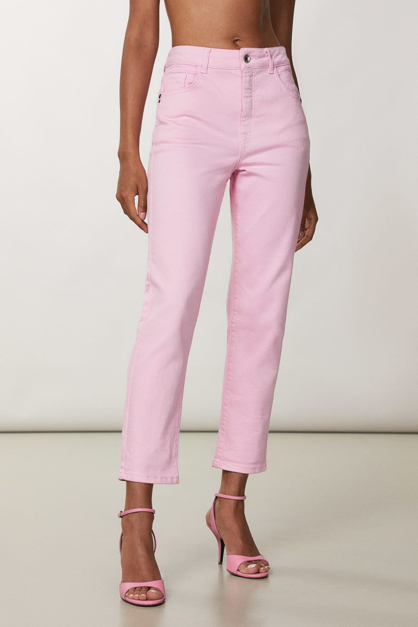 Pink Patrizia Pepe High-waisted Cigarette Pants | VLD084579