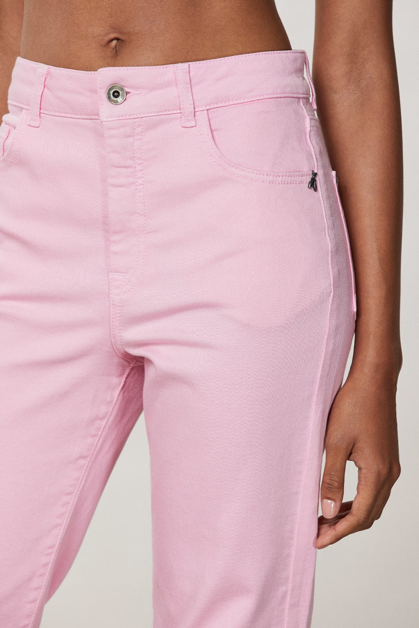 Pink Patrizia Pepe High-waisted Cigarette Pants | VLD084579