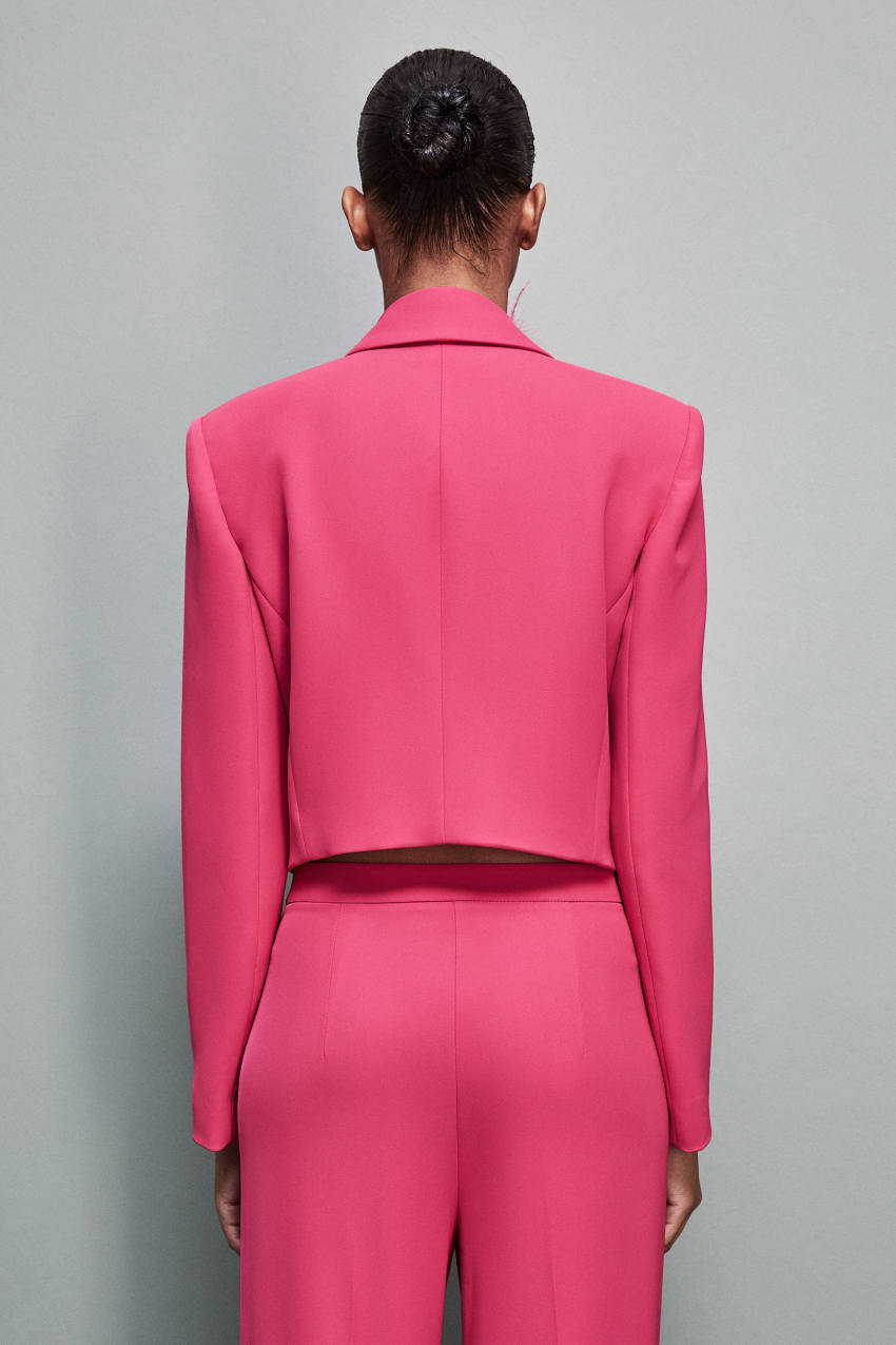 Pink Patrizia Pepe Jacket In Stretch Fabric | VNK204315