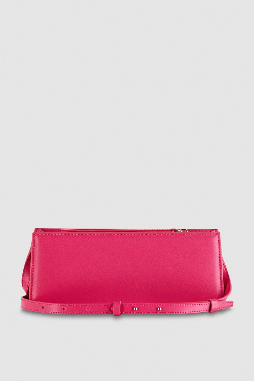 Pink Patrizia Pepe Leather Shoulder Pocket Bag | UCK738142