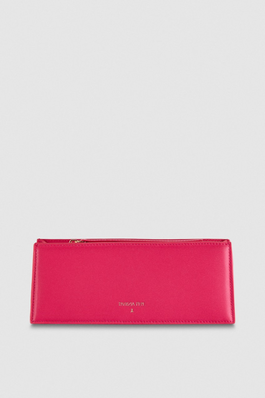 Pink Patrizia Pepe Leather Shoulder Pocket Bag | UCK738142