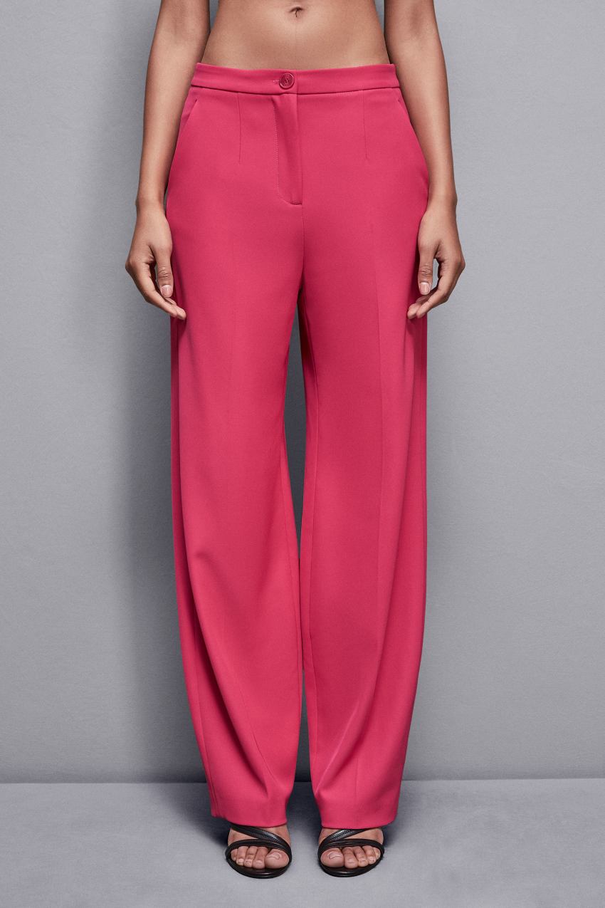 Pink Patrizia Pepe Pleated Pants In Stretch Fabric | VJY138402