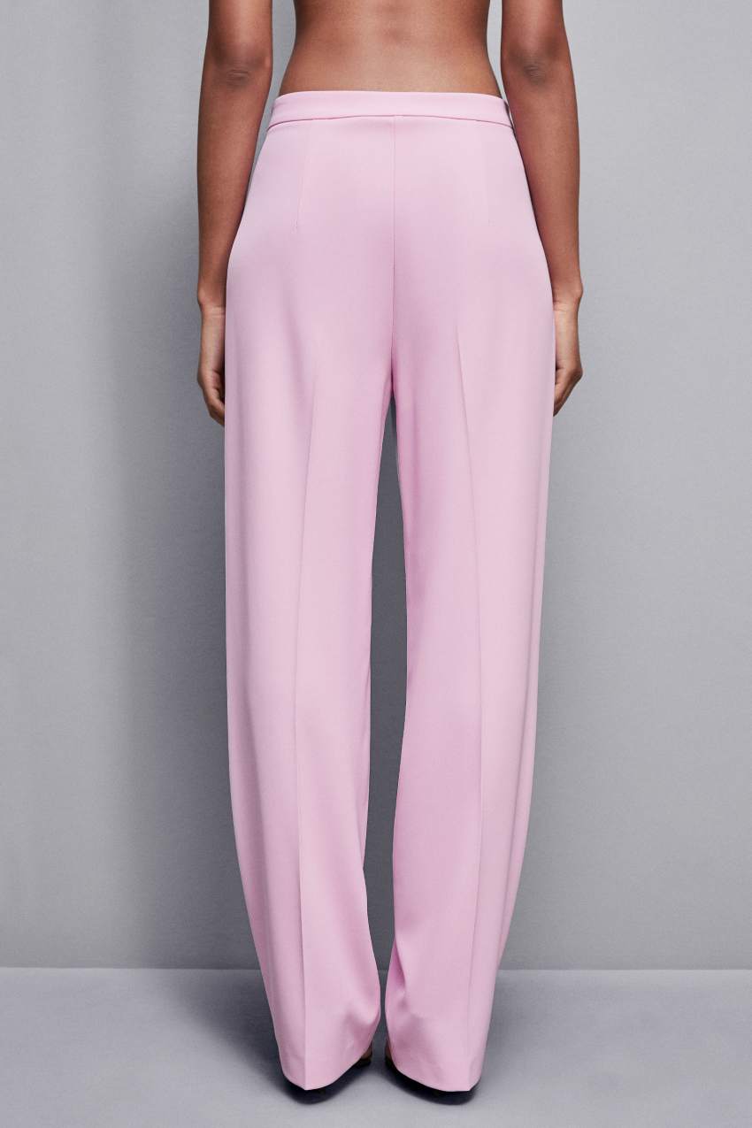 Pink Patrizia Pepe Pleated Pants In Stretch Fabric | YHQ806312