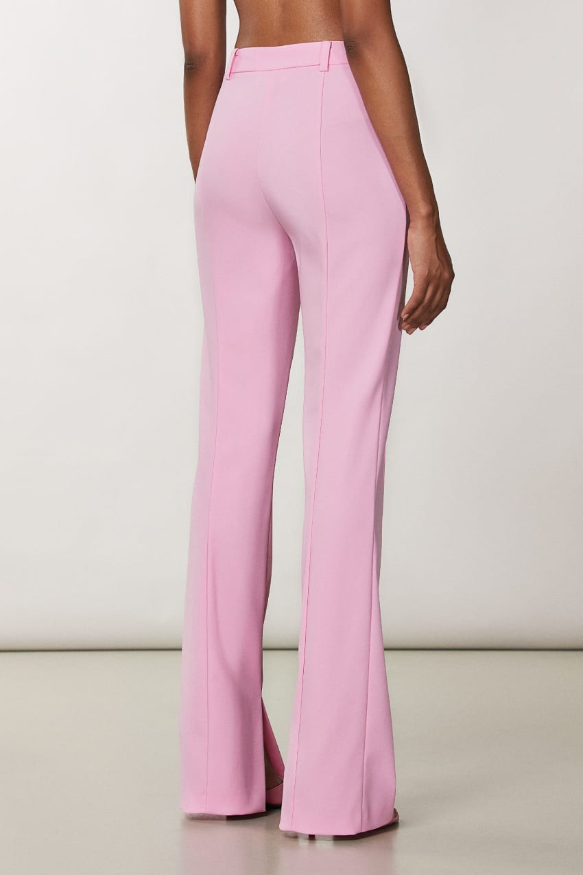 Pink Patrizia Pepe Slim Pants With Side Slit | ODU246539