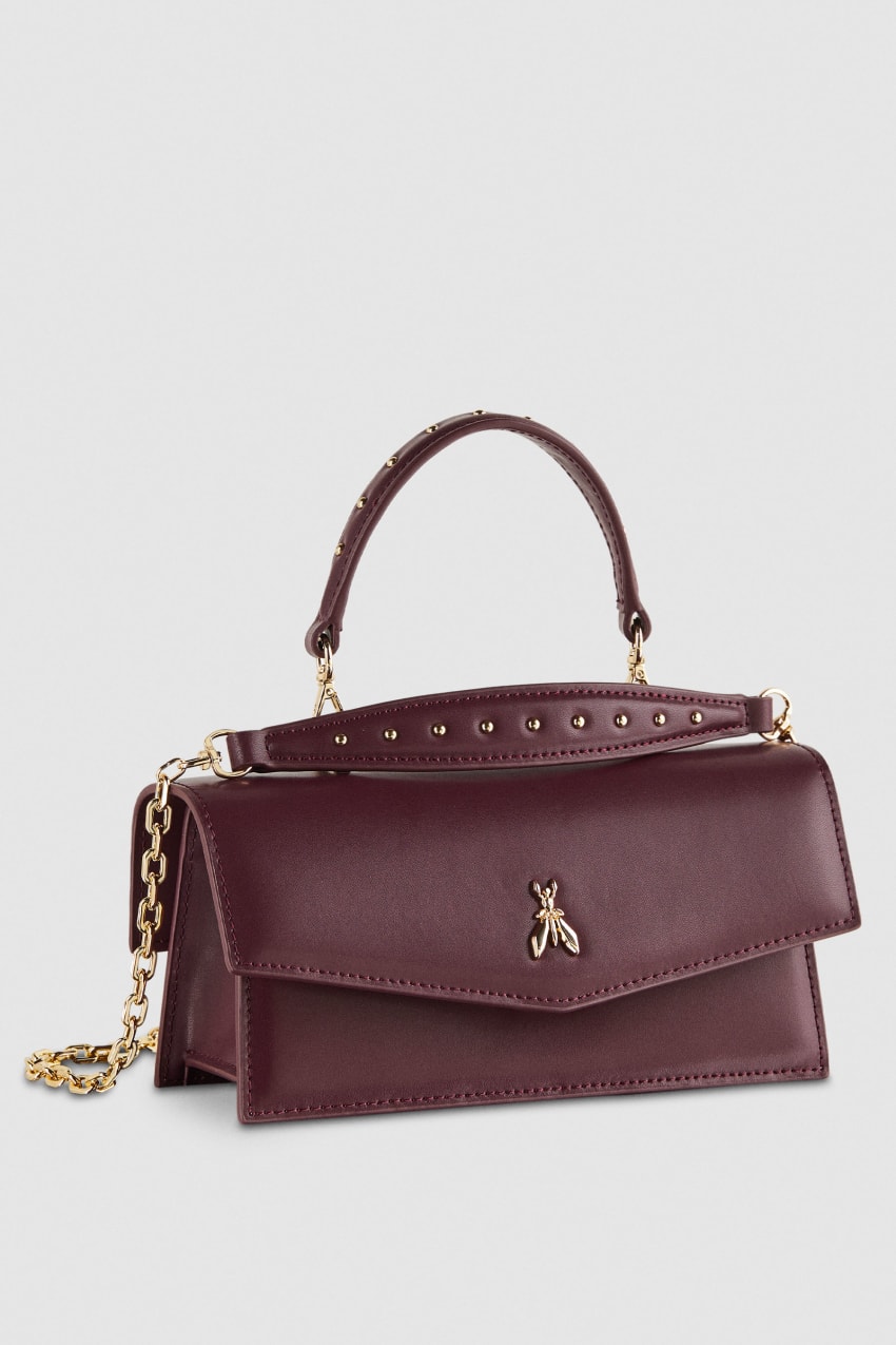 Purple Patrizia Pepe Fly Bamby Leather Shoulder Bag | LCH925874