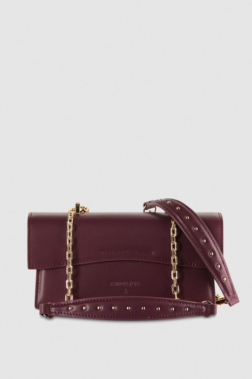 Purple Patrizia Pepe Fly Bamby Leather Shoulder Bag | LCH925874