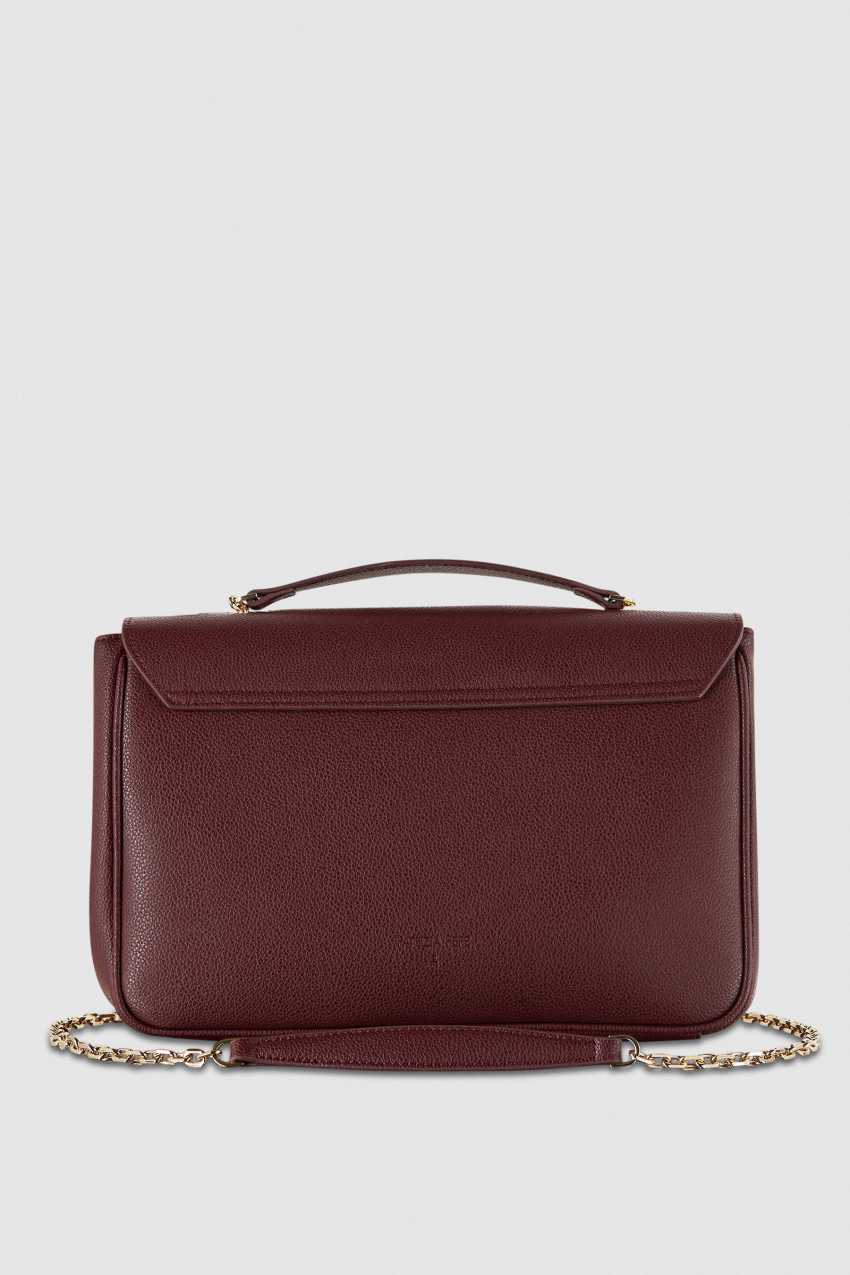 Purple Patrizia Pepe Fly Leather Shoulder Bag With Chain | HRO043928