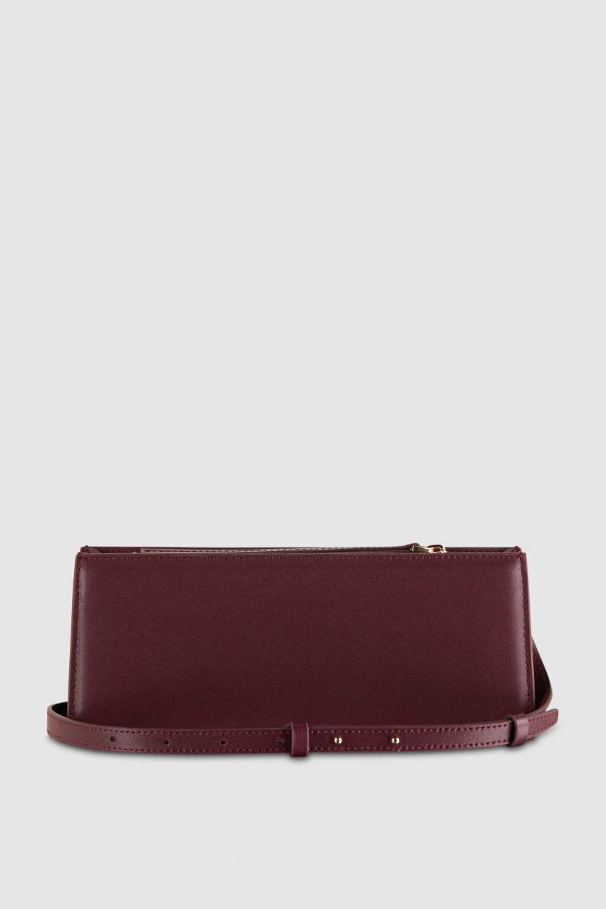 Purple Patrizia Pepe Leather Shoulder Pocket Bag | FDS673492