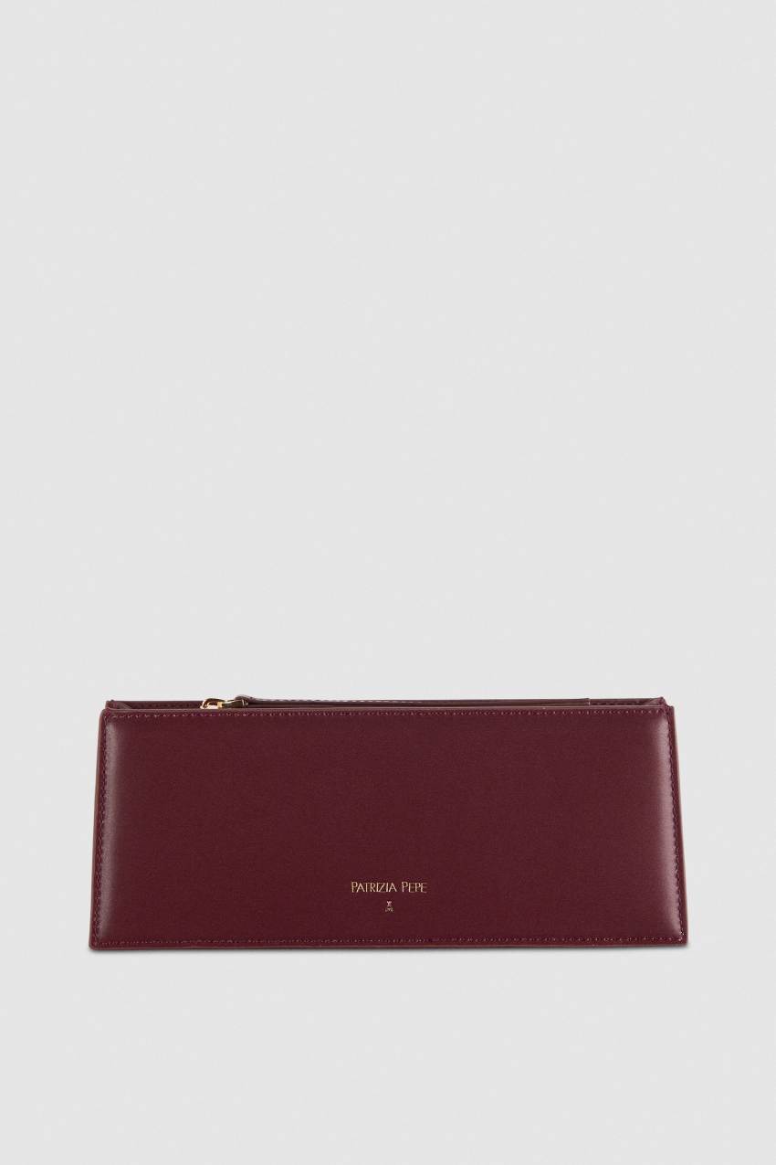 Purple Patrizia Pepe Leather Shoulder Pocket Bag | FDS673492