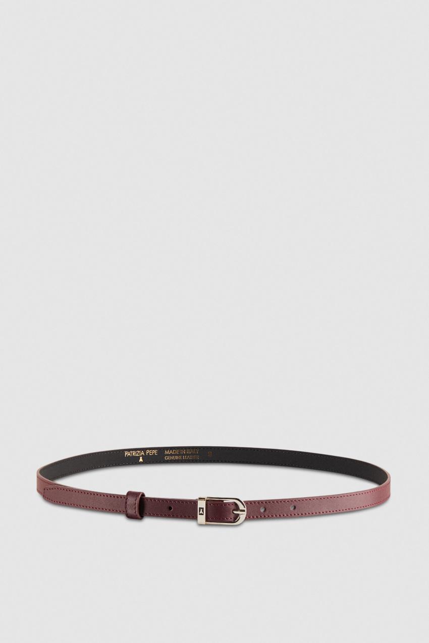 Purple Patrizia Pepe Low-waist Smooth Leather Belt | XZE086125