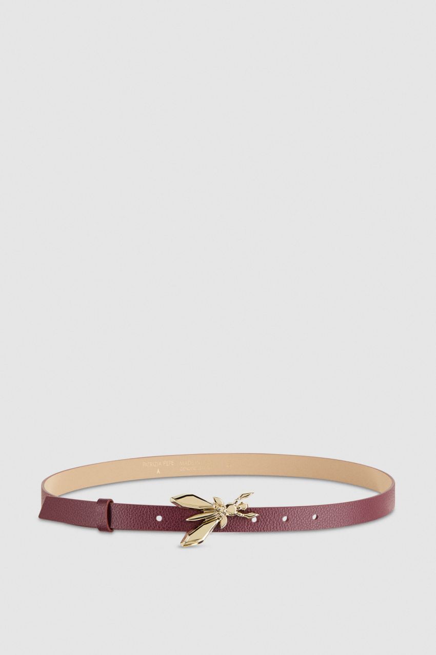 Purple Patrizia Pepe Low-waisted Leather Belt | YCF097345