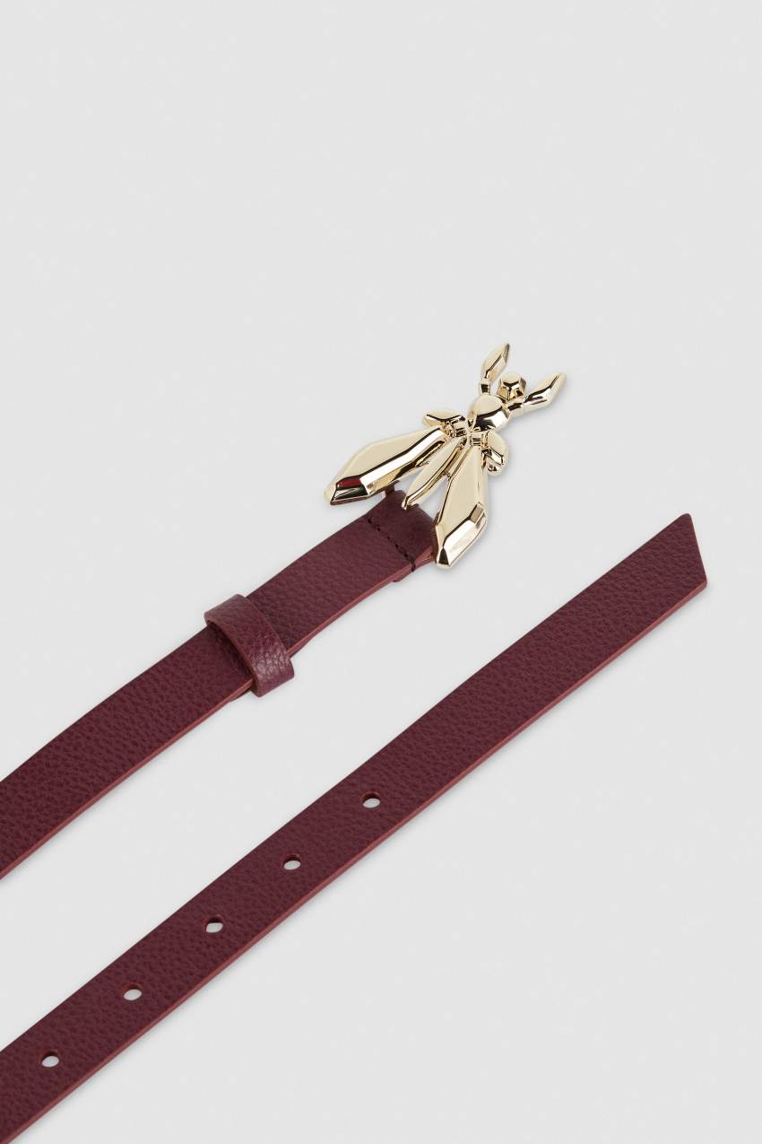 Purple Patrizia Pepe Low-waisted Leather Belt | YCF097345