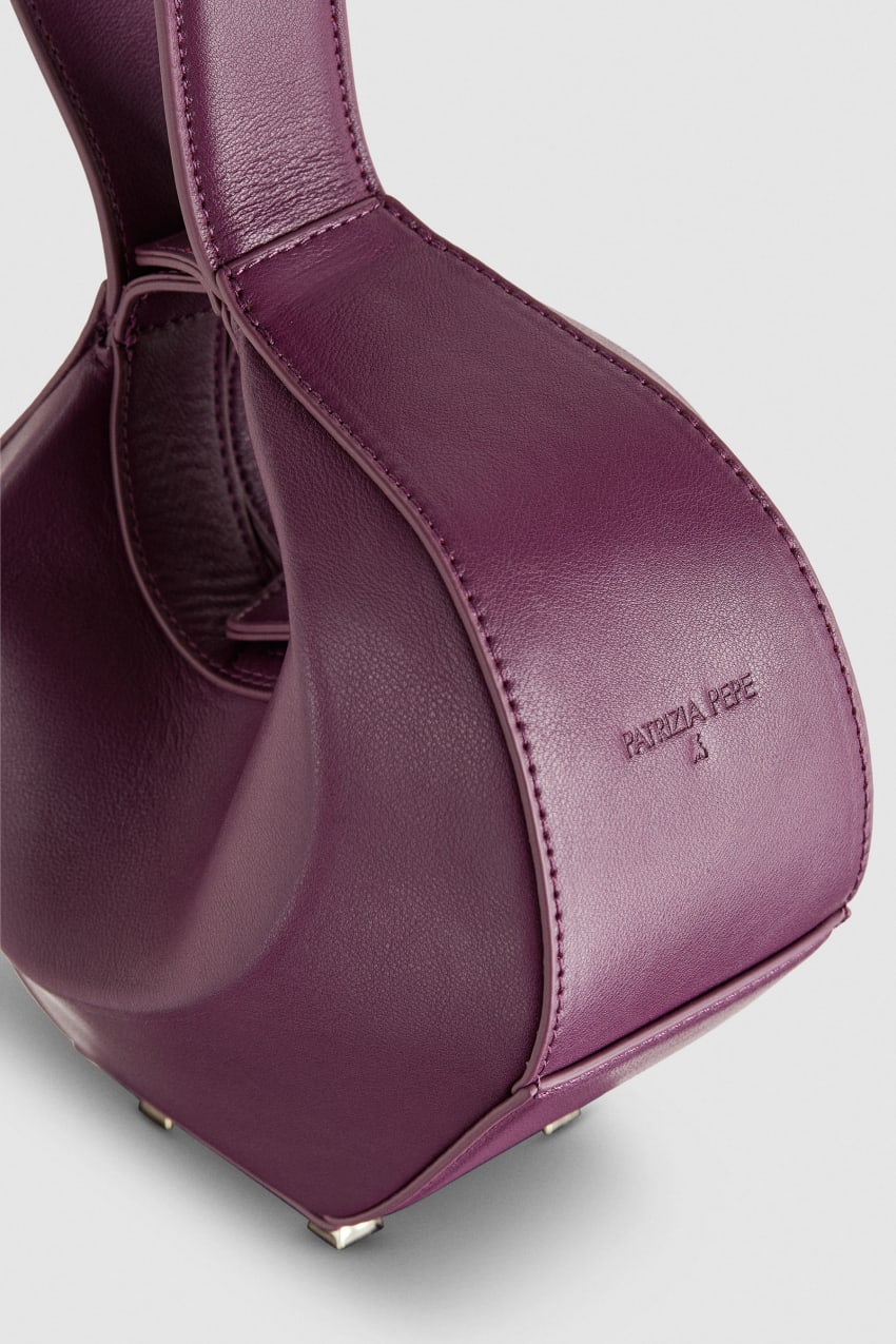 Purple Patrizia Pepe Small Hobo Bangle Bag | BMW436729