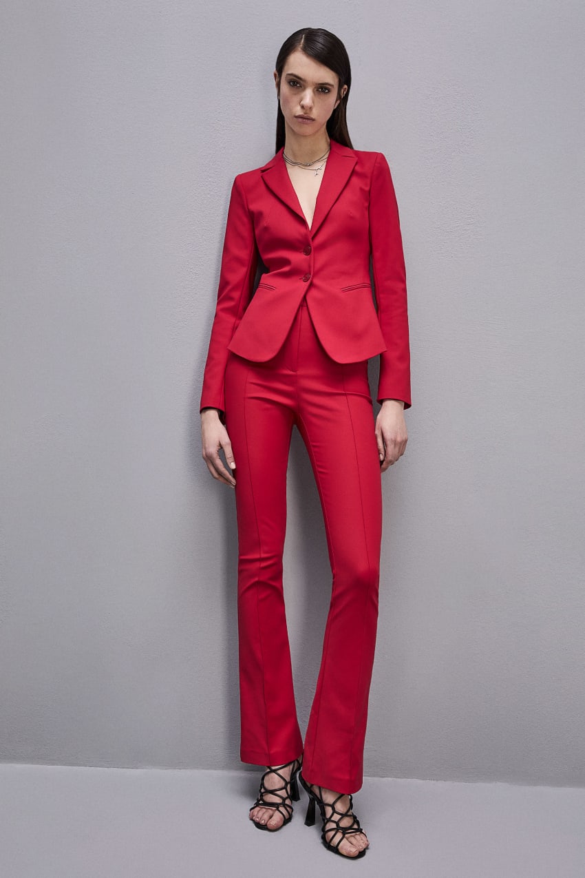 Red Patrizia Pepe 2-button Slim Jacket | LOH850719