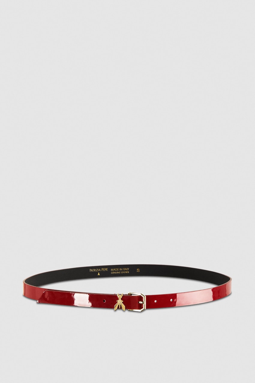 Red Patrizia Pepe Patent Leather Belt | FTN906875