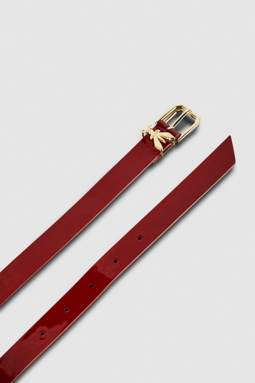 Red Patrizia Pepe Patent Leather Belt | FTN906875