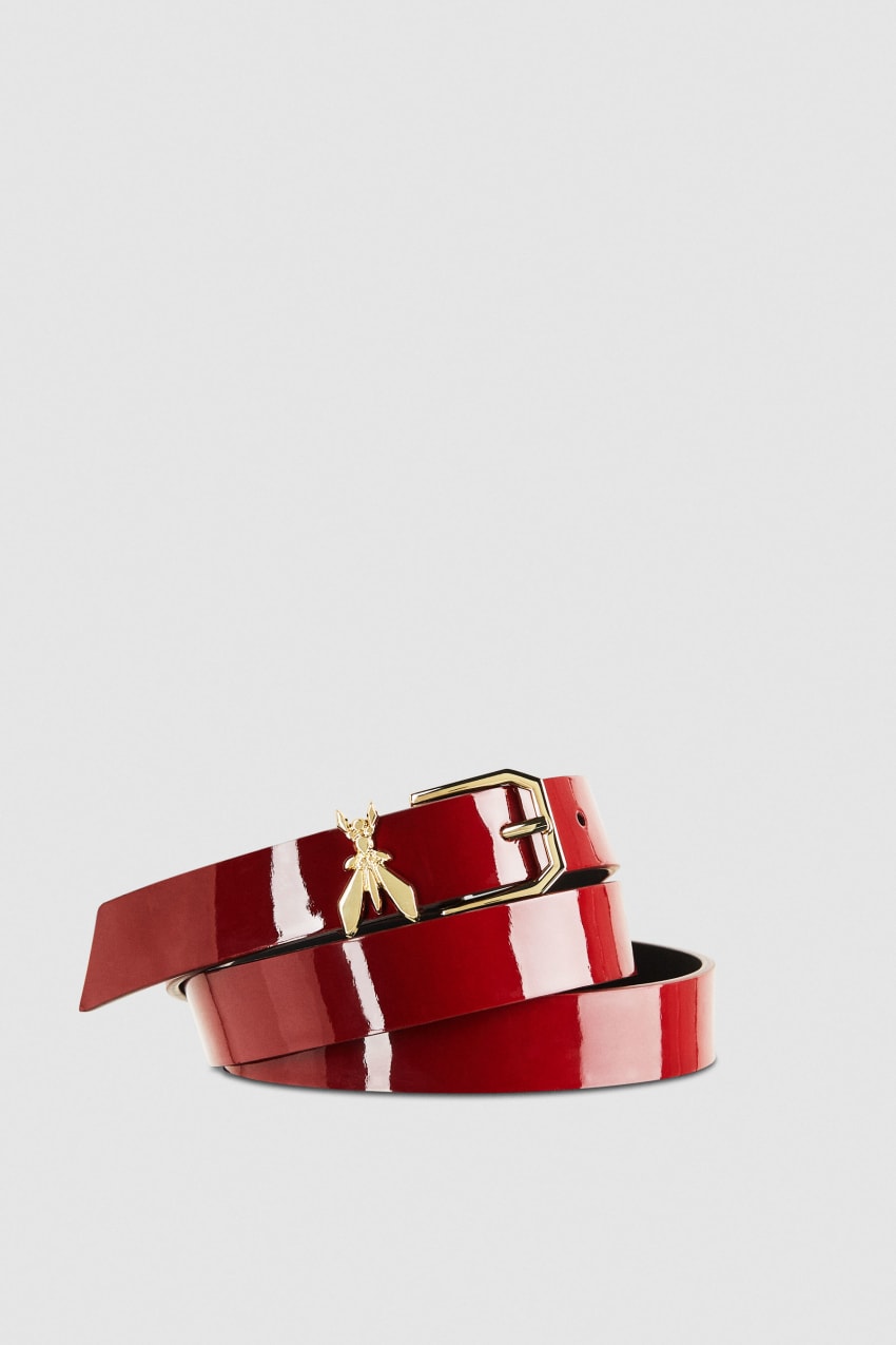 Red Patrizia Pepe Patent Leather Belt | FTN906875