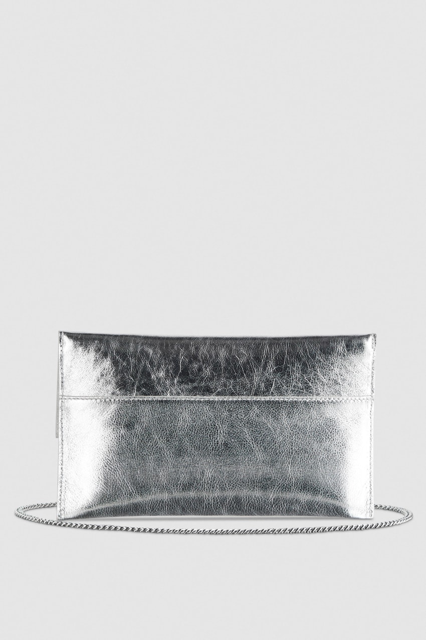 Silver Patrizia Pepe Fly Ceremony Clutch | NSD364891