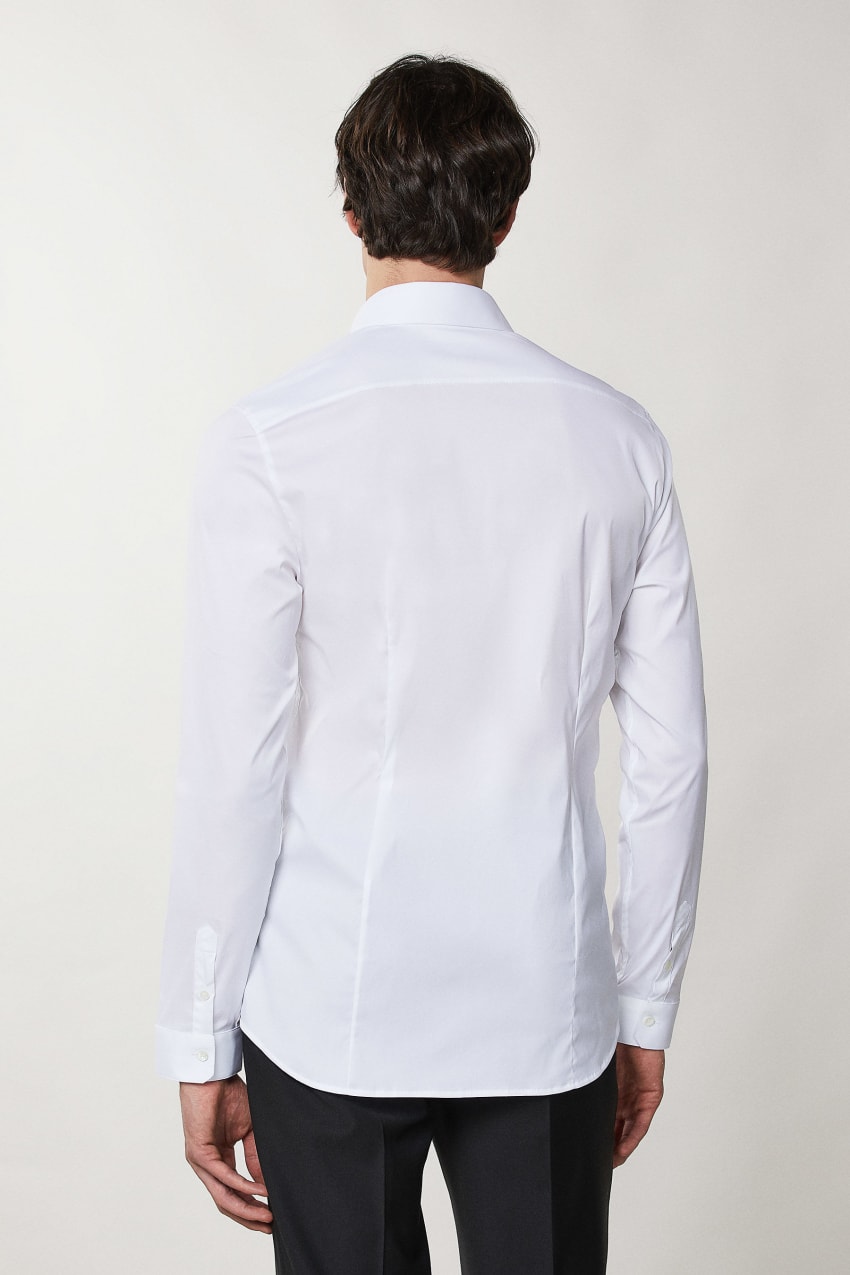 White Patrizia Pepe Cotton Poplin Shirt | WSV850917