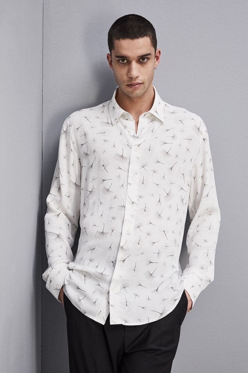 White Patrizia Pepe Soft Twill Viscose Shirt | OIV073162