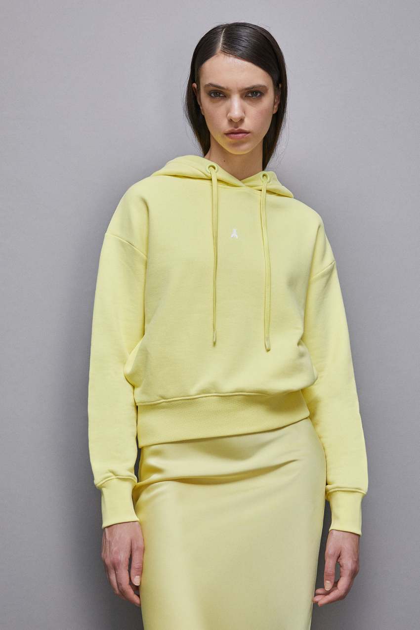 Yellow Patrizia Pepe Cotton Hoodie | IHT794580