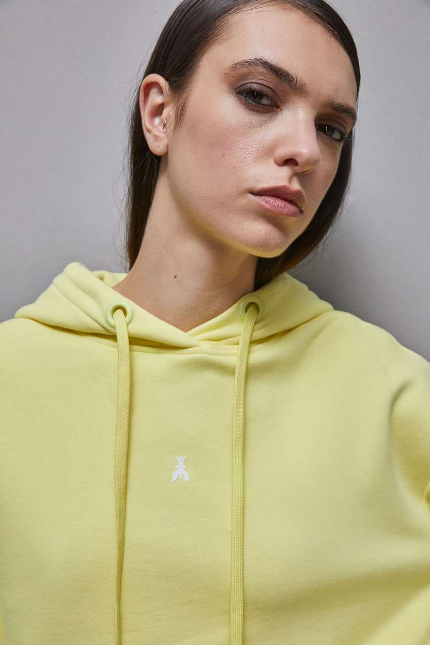 Yellow Patrizia Pepe Cotton Hoodie | IHT794580