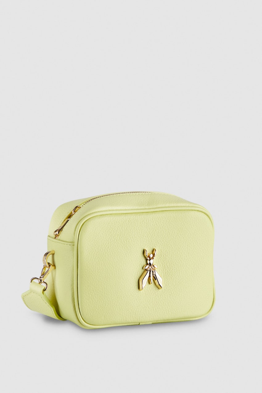 Yellow Patrizia Pepe Fly Camera Leather Shoulder Bag | POL958432