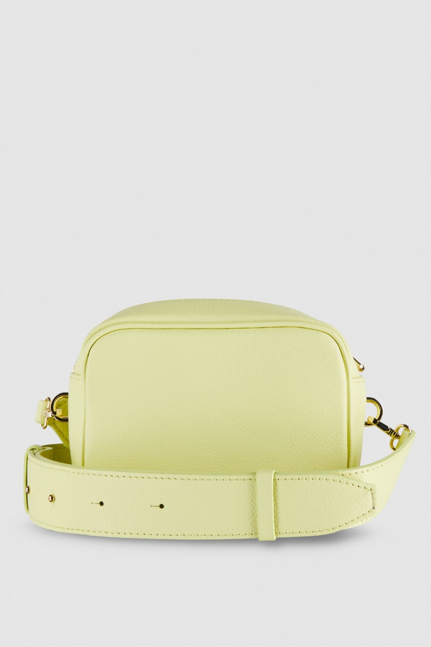 Yellow Patrizia Pepe Fly Camera Leather Shoulder Bag | POL958432