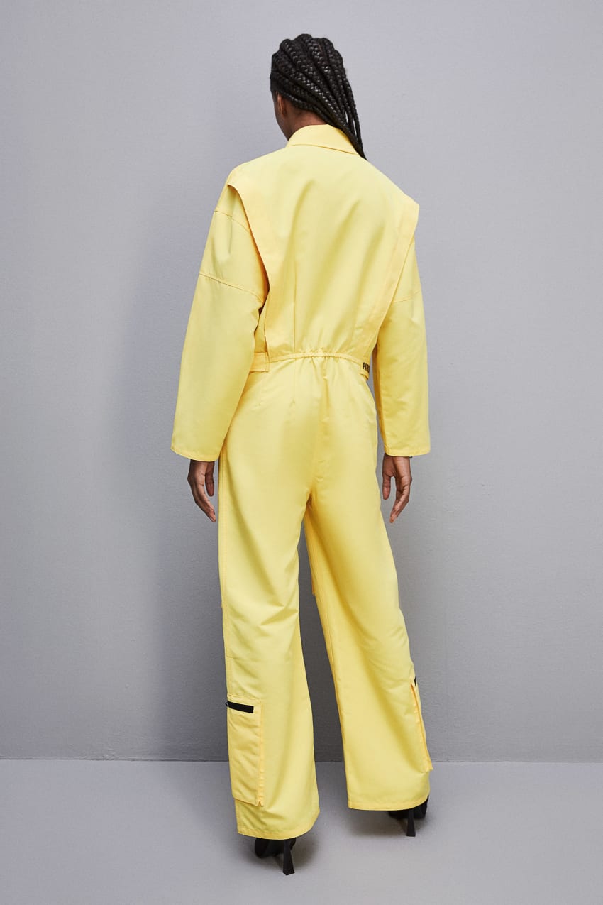 Yellow Patrizia Pepe Technical Nylon Jumpsuit | YCJ219483