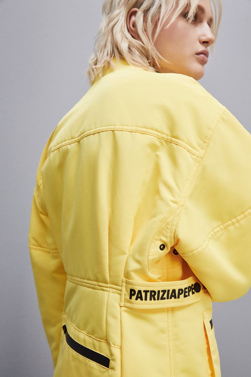 Yellow Patrizia Pepe Technical Nylon Over Jacket | FMA052973