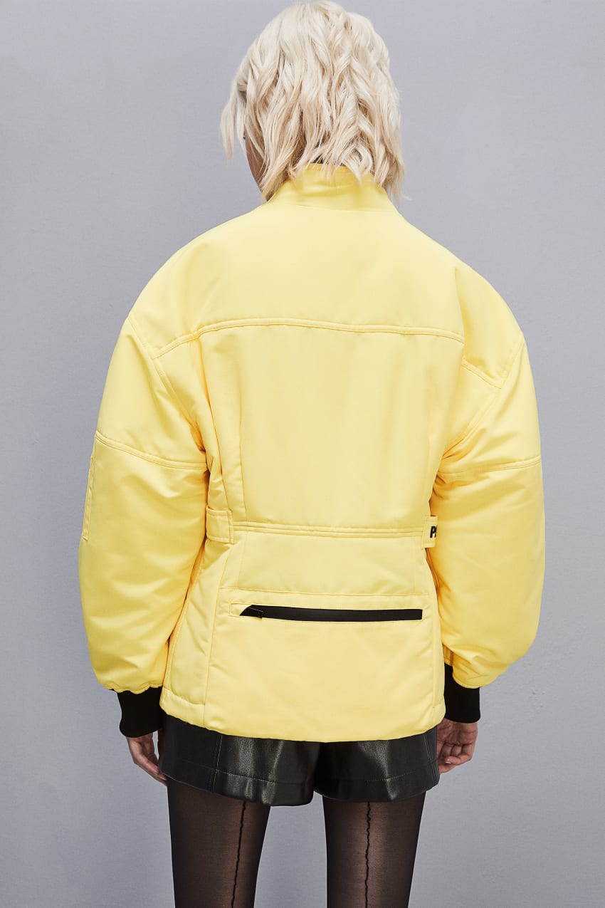 Yellow Patrizia Pepe Technical Nylon Over Jacket | FMA052973